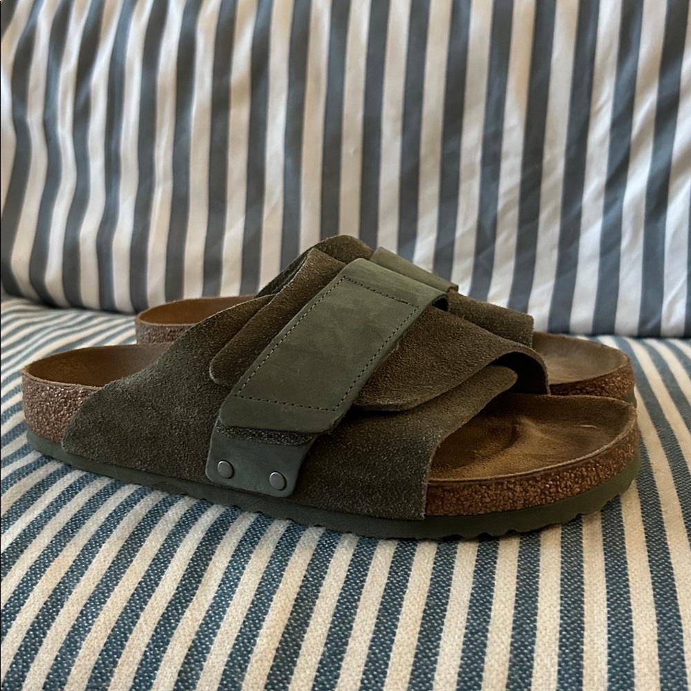 Green Suede Birkenstock Kyoto sz 40